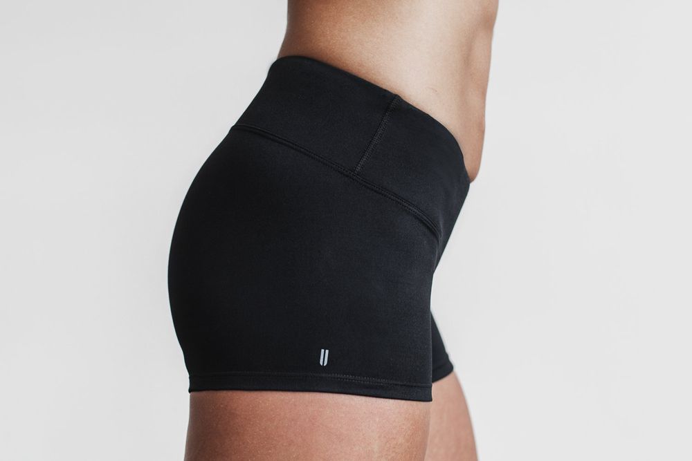 NOBULL Women's 2" Shorts - Black Matte - Ireland (4301DWBUT)